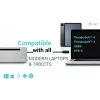 i-tec USB-C metalen ergonomische 3x 4K display dockingstation + Power Delivery 100 W