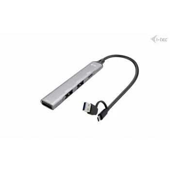 i-tec USB-C/USB-A metalen HUB 1x USB 3.0 + 3x USB 2.0