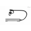 i-tec USB-C/USB-A metalen HUB 1x USB 3.0 + 3x USB 2.0