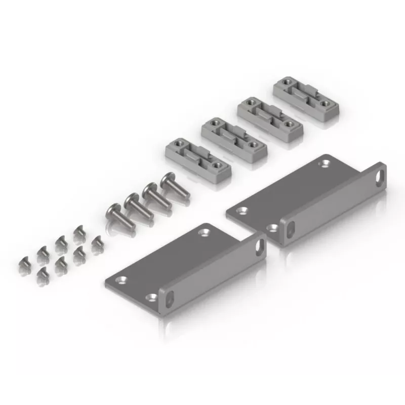 Montageset Ubiquiti UACC-Rack-Ear-2U verzinkt staal grijs