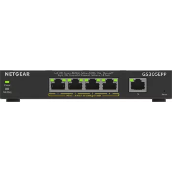 NETGEAR 5-poorts Gigabit Ethernet managed switch (GS305EPP)
