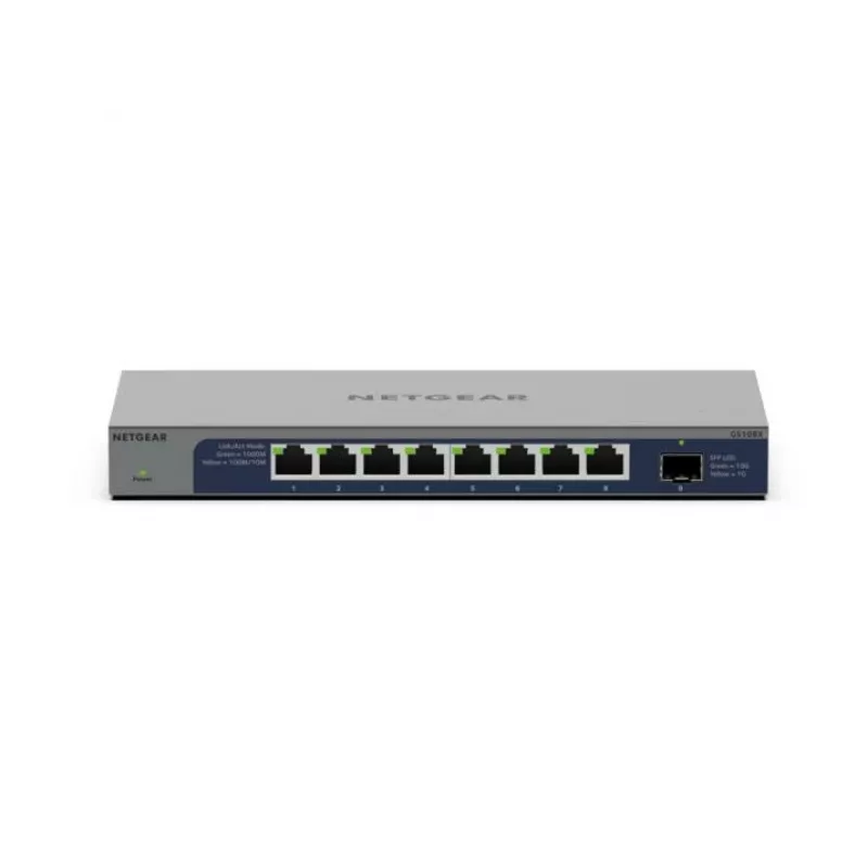 NETGEAR GS108X unmanaged L2 Gigabit Ethernet (10/100/1000) grijs