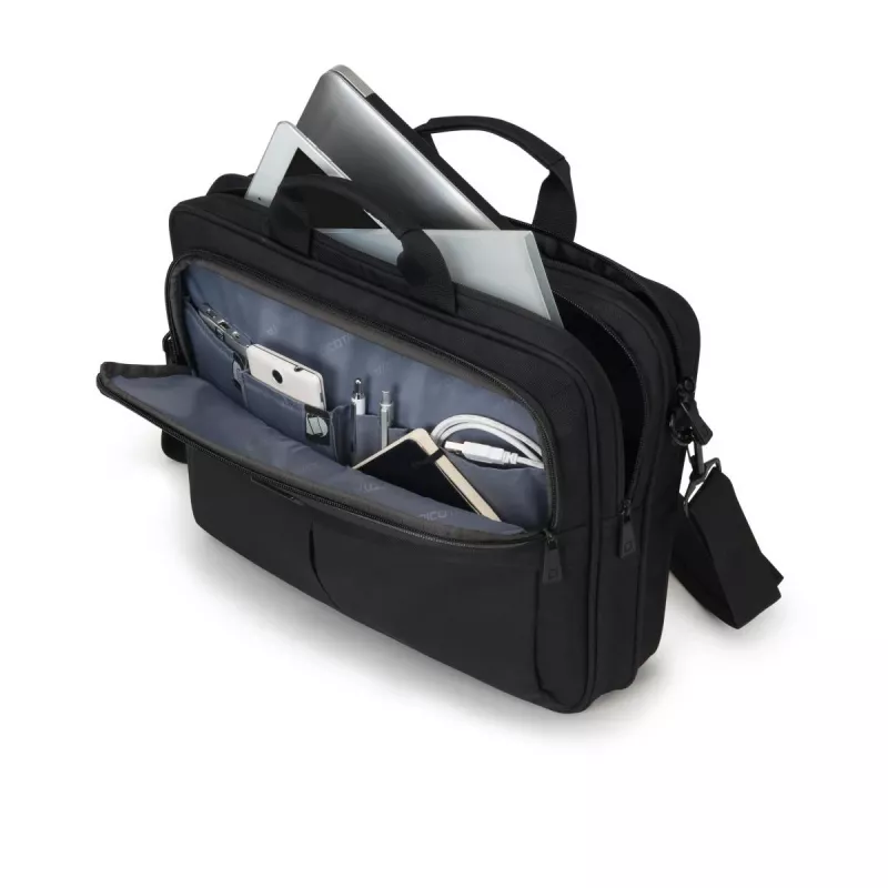 DICOTA Top Traveller Scale - 12-14.1 inch notebooktas - zwart / 600d gerecycled PET