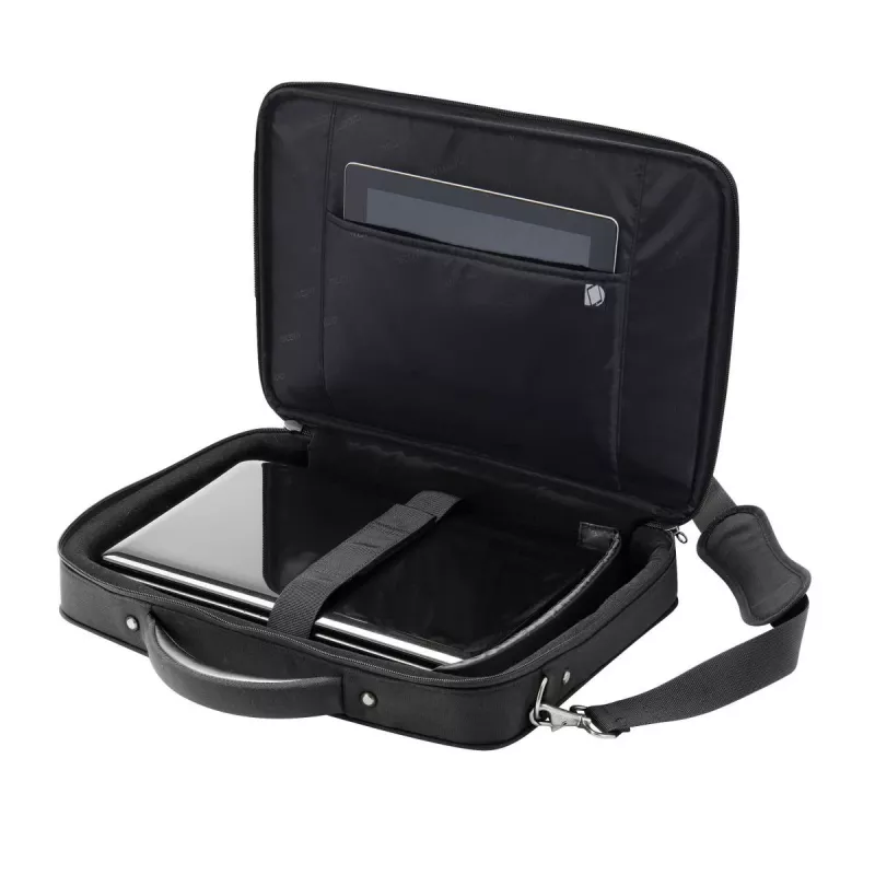 DICOTA Eco Multi Compact - 14-15.6in notebooktas - zwart / 600d Rpet polyester
