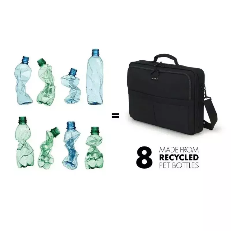 DICOTA Multi Scale -12-14.1in notebooktas - zwart / 600d gerecycled PET