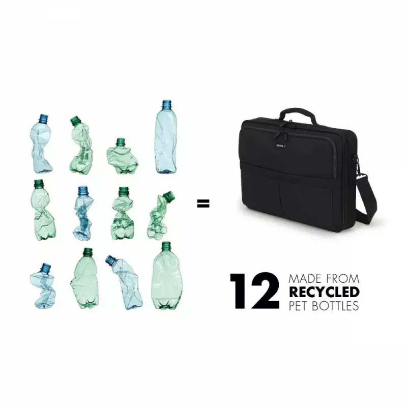 DICOTA Multi Scale -12-14.1in notebooktas - zwart / 600d gerecycled PET