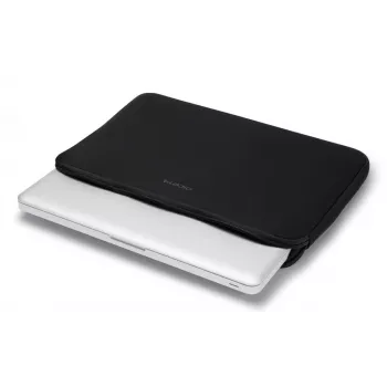 DICOTA Perfect Skin - 10-11.6 inch notebookhoes - zwart / synthetisch neopreen met 100% gerecyclede buitenstof