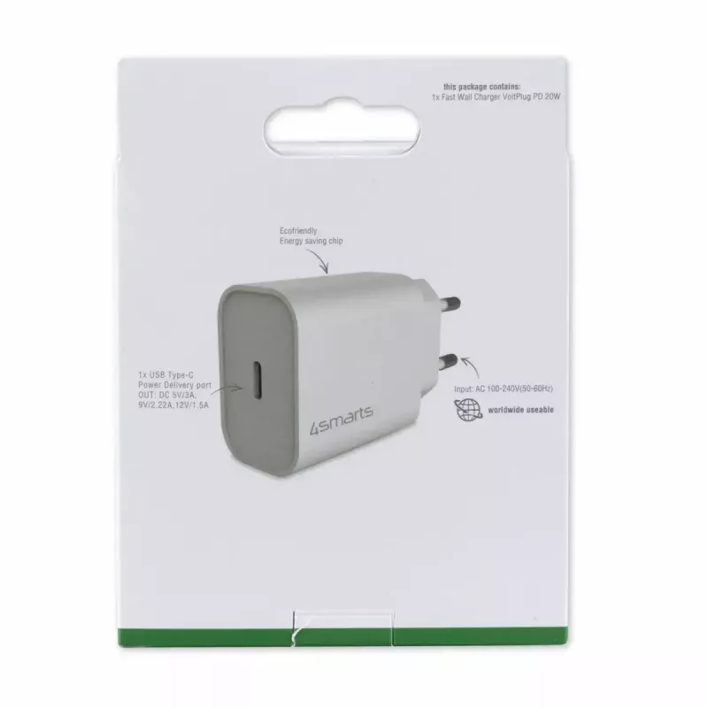 Indoor-oplader 4smarts 465575 universeel wit USB
