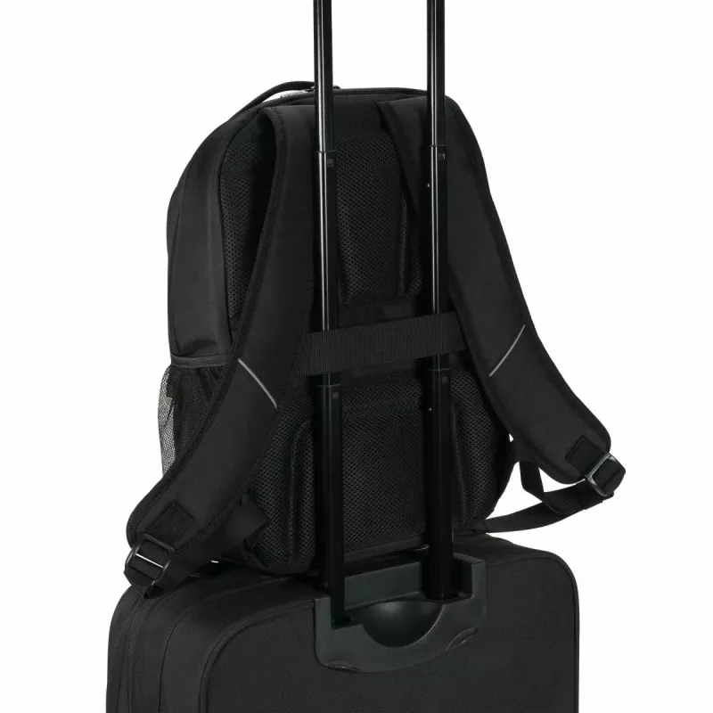 DICOTA Eco Core - 15-17.3in notebookrugzak - zwart / 300d 100% gerecycled PET-polyester