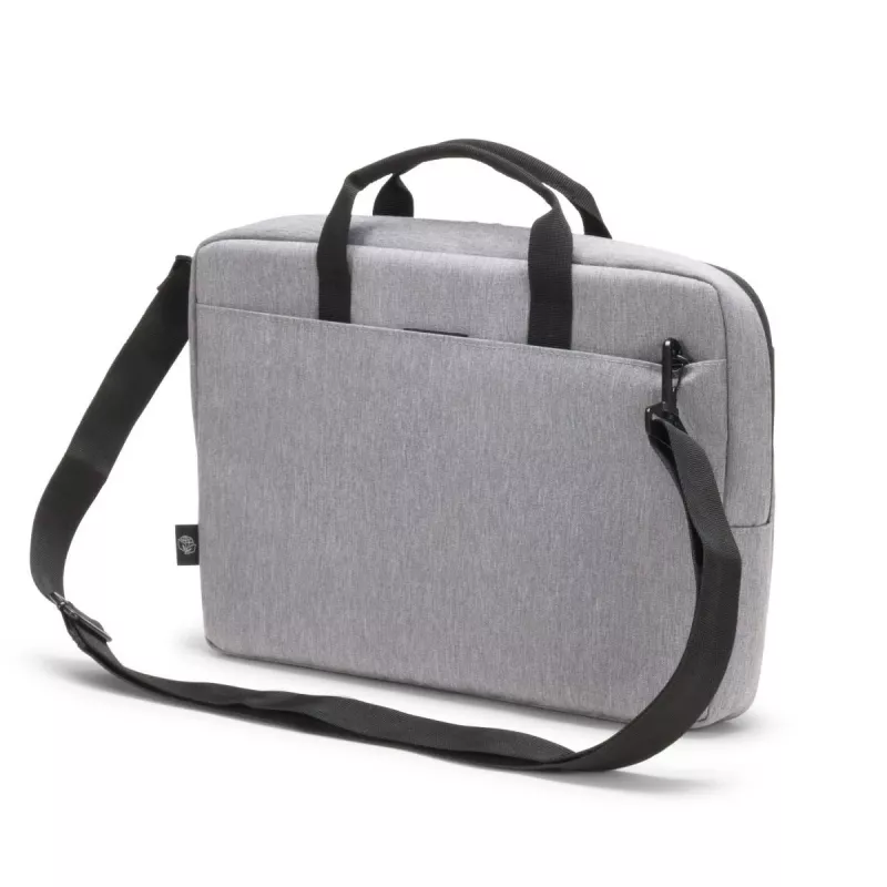 DICOTA slim Eco Motion - 14-15.6in notebooktas - lichtgrijs / 600d Rpe polyester