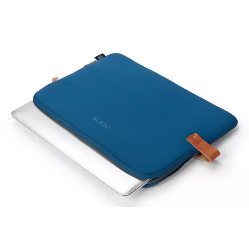 DICOTA Skin Urban - 14in MacBook sleeve - navy blue / recycled polyester neoprene fabric