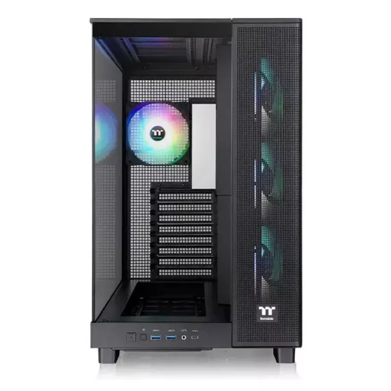 PC-behuizing Thermaltake View 380 XL TG ARGB midi tower zwart