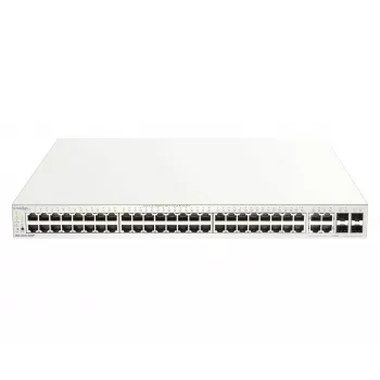 D-Link 52-poorts Gigabit PoE+ Nuclias Smart Managed switch met 4x 1G combo-poorten, 370W