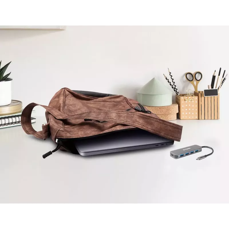 USB-hub D-Link DUB-2340 USB-C 4-poorts USB 3.0 Power Delivery 60W