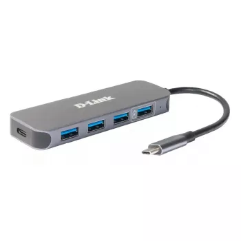 USB-hub D-Link DUB-2340 USB-C 4-poorts USB 3.0 Power Delivery 60W
