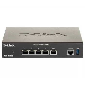 Desktop-router D-Link DSR-250V2 draadloos Gigabit Ethernet zwart