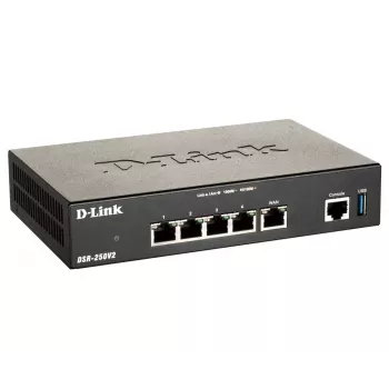 Desktop-router D-Link DSR-250V2 draadloos Gigabit Ethernet zwart