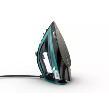 Tefal Ultimate Pure FV9844 droog- & stoomstrijkijzer Durilium Autoclean strijkzool 3200 W zwart, blauw