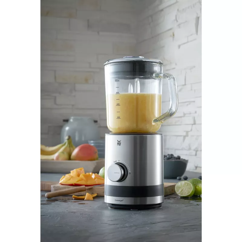 WMF KITCHENminis 0416490011 0,8 L tafelblender 400 W zwart, roestvrij staal, transparant
