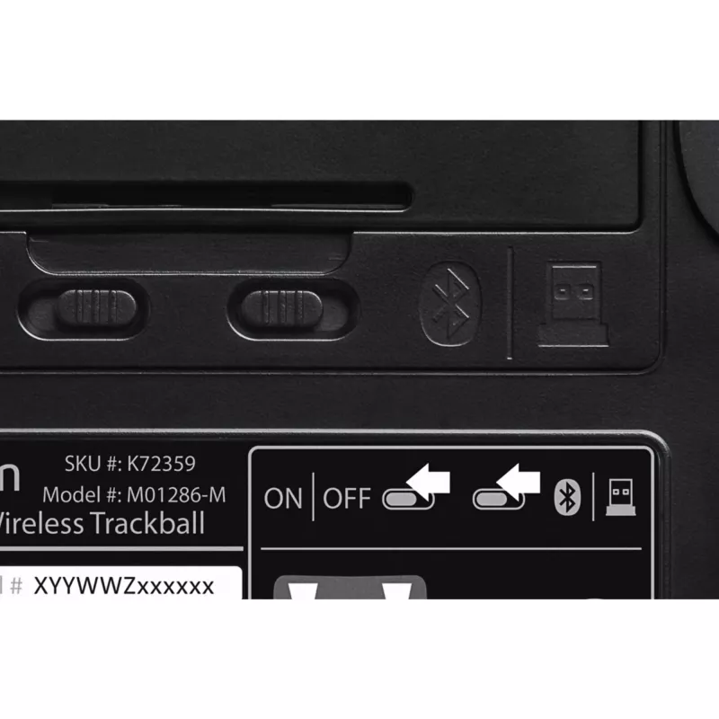 Kensington Expert muis draadloze trackball, dubbelhandig, optisch, RF draadloos + Bluetooth, 400 DPI, zwart