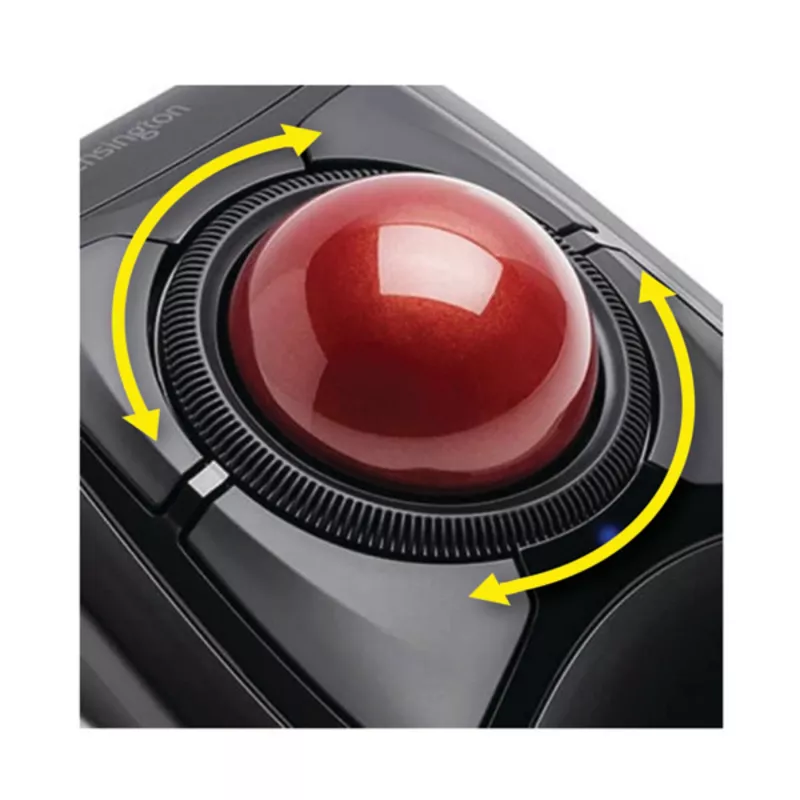 Kensington Expert muis draadloze trackball, dubbelhandig, optisch, RF draadloos + Bluetooth, 400 DPI, zwart