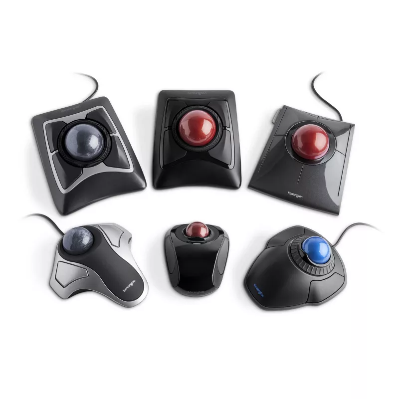 Kensington Expert muis draadloze trackball, dubbelhandig, optisch, RF draadloos + Bluetooth, 400 DPI, zwart
