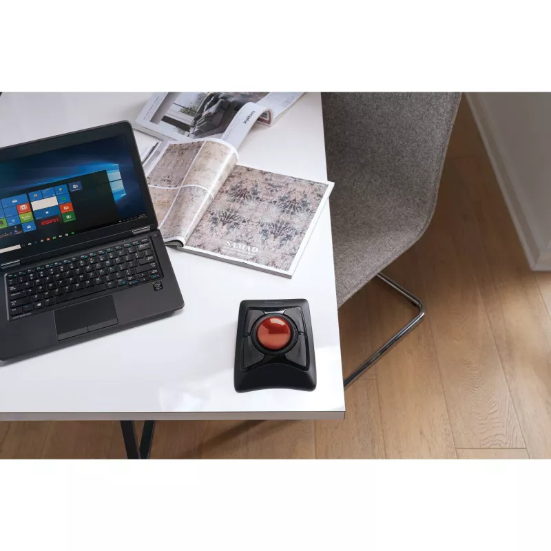Kensington Expert muis draadloze trackball, dubbelhandig, optisch, RF draadloos + Bluetooth, 400 DPI, zwart