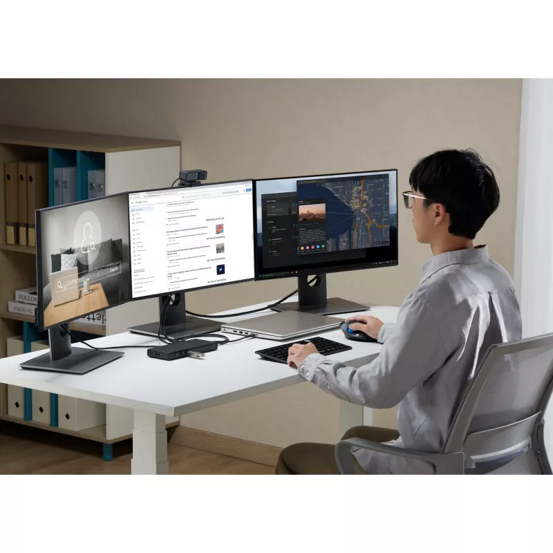 Kensington SD4842P EQ USB-C 10Gbps Triple Video Driverless dockingstation met 100W Power Delivery