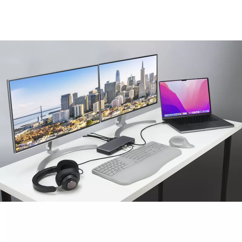 Kensington SD5760T Thunderbolt 4 Dual 4K dockingstation met 96W stroomvoorziening