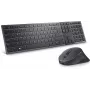 DELL KM900 toetsenbord-muisset Office RF draadloos + Bluetooth QWERTZ Duits grafiet