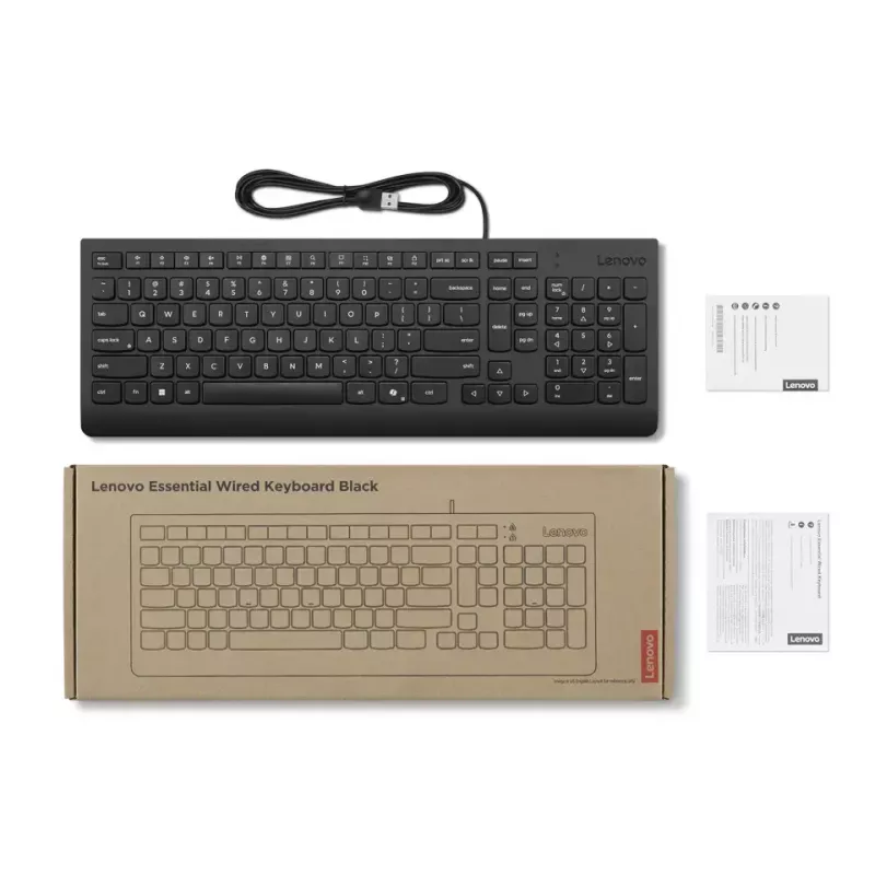 Lenovo 4Y41R64647 toetsenbord home/office USB Duits zwart
