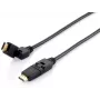 Equip Swivel HDMI 2.0 kabel, 3m, draaibare stekker