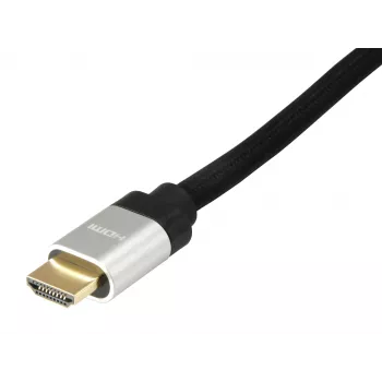 Equip 119382 HDMI 2.1 Ultra High Speed-kabel met Ethernet, HDMI A male-male, 3,0 m, 8K/60Hz, HDR, 48 Gbit/s, verguld, zwart