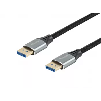 Equip DisplayPort 2.1 premium kabel, 1,0 m, 16K/60Hz, 54 Gbit/s