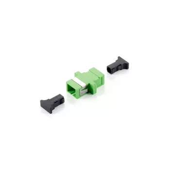 Equip SC APC-koppeling, singlemode simplex, SC/APC, groen, singlemode, 34,7 mm, 9,4 mm, 33 mm