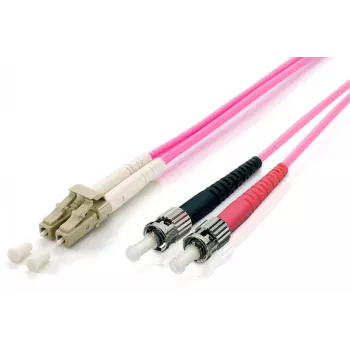 Equip LC/ST glasvezel-patchkabel, OM4, 0.5m, 0.5 m, OM4, LC, ST