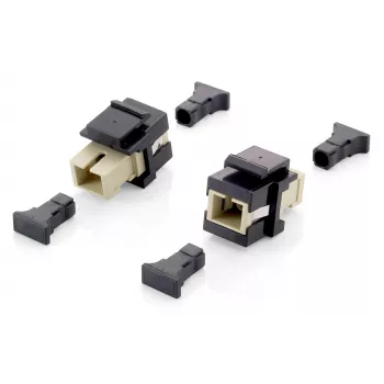 Equip glasvezel-keystone-adapter, SC simplex