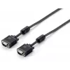 Equip HD15 VGA-kabel, 15m, 15 m, VGA (D-Sub), VGA (D-Sub), stekker, stekker, zwart