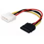 Equip SATA interne stroomkabel, Molex (4-polig), SATA 15-polig, 0,15 m, stekker, recht, recht