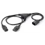 Power-Y-kabel Equip 112210 1,6 m C14 naar 2x C13