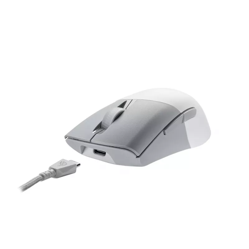 ASUS ROG Keris Wireless AimPoint muis gaming rechtshandig RF draadloos + Bluetooth + USB Type-C optisch 36000 DPI