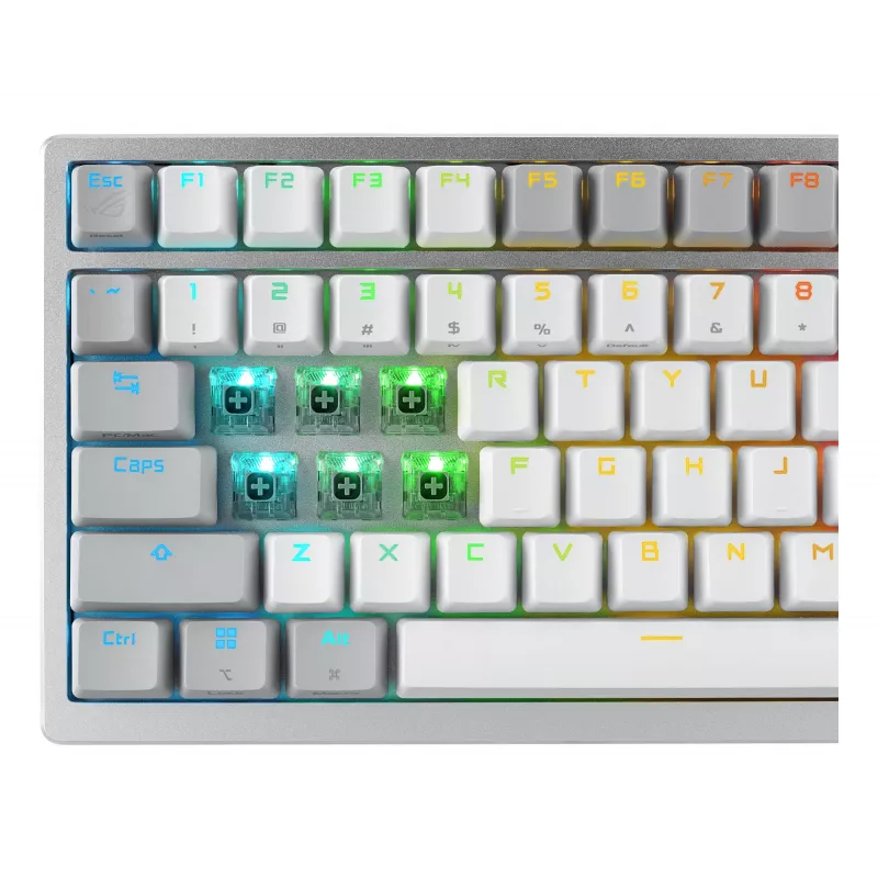 ASUS ROG Azoth witte toetsenbord gaming USB + RF draadloos + Bluetooth QWERTZ Duits