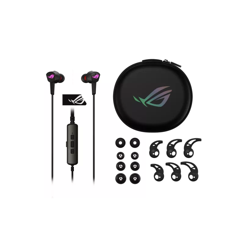 ASUS ROG CETRA II koptelefoon bedraad in-ear gaming USB Type-C zwart