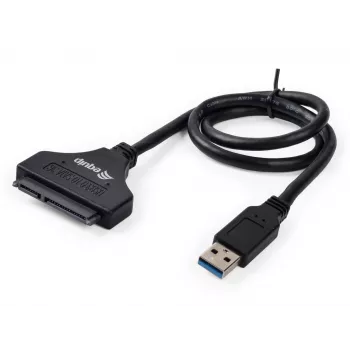 Equip USB 3.0 naar SATA adapter, zwart, 5 Gbit/s, CE, 50 mm, 9,5 mm, 550 mm