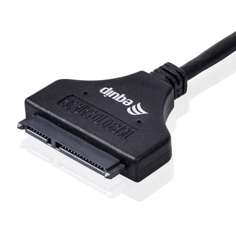 Equip USB 3.0 naar SATA adapter, zwart, 5 Gbit/s, CE, 50 mm, 9,5 mm, 550 mm