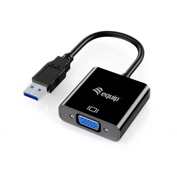 Equip USB 3.0 naar VGA adapter, 3.2 Gen 1 (3.1 Gen 1), USB Type-A, VGA (D-Sub) uitgang, 1920 x 1080 pixel