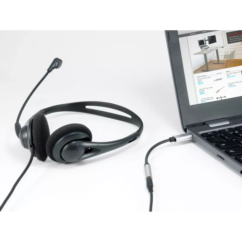 Equip USB-C naar 3,5 mm audio-DAC-adapter