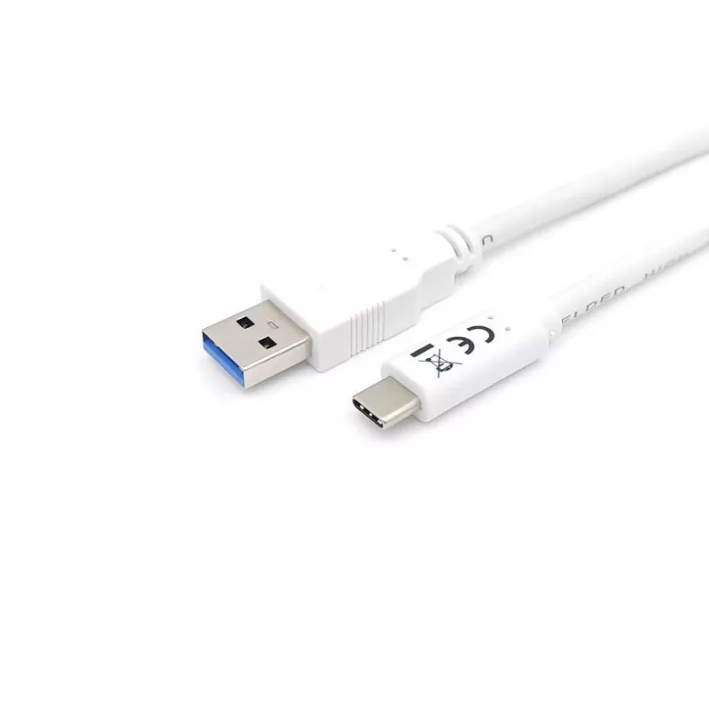 Equip USB 3.2 Gen 1 Type-C naar A kabel, M/M, 1 m, 1 m, USB A, USB C, USB 3.2 Gen 1 (3.1 Gen 1), 5 Gbit/s, wit