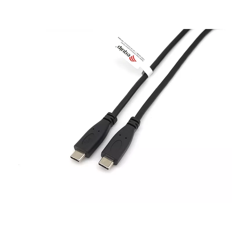 Equip USB 2.0 Type-C naar C, M/M, 2.0 m, 2 m, USB C, USB C, USB 2.0, 0.48 Gbit/s, zwart