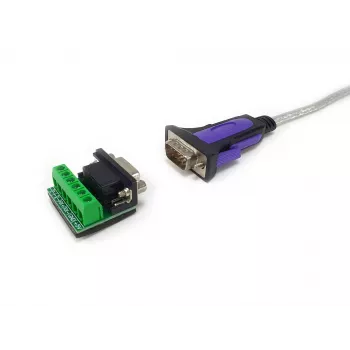 Equip USB-A naar serieel RS-422/485 DB9 adapterkabel, grijs, 1,5 m, USB Type-A, DB-9, stekker, stekker